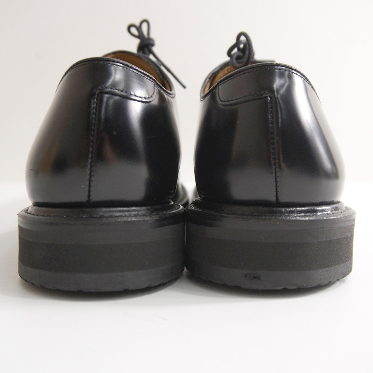 REGAL Black V-Tip Leather Shoes Made in Japan Size 25.5cm
