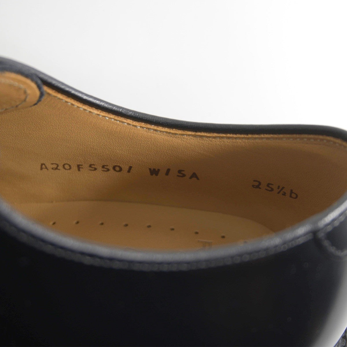 REGAL Black V-Tip Leather Shoes Made in Japan Size 25.5cm