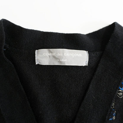 COMME des GARCONS HOMME AD2002 Wool Cardigan Black