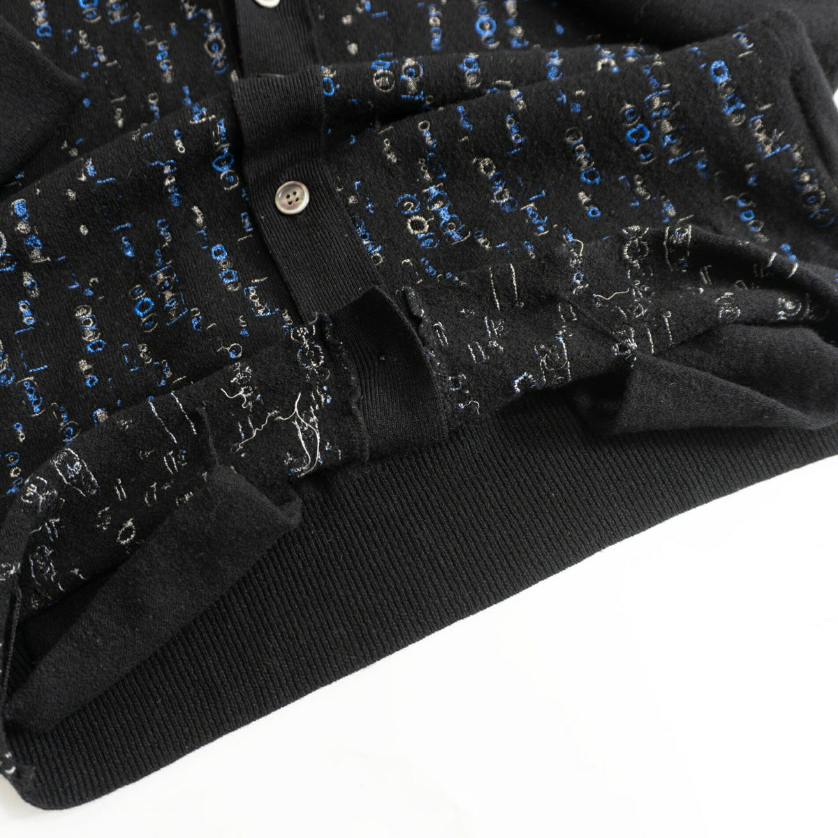 COMME des GARCONS HOMME AD2002 Wool Cardigan Black