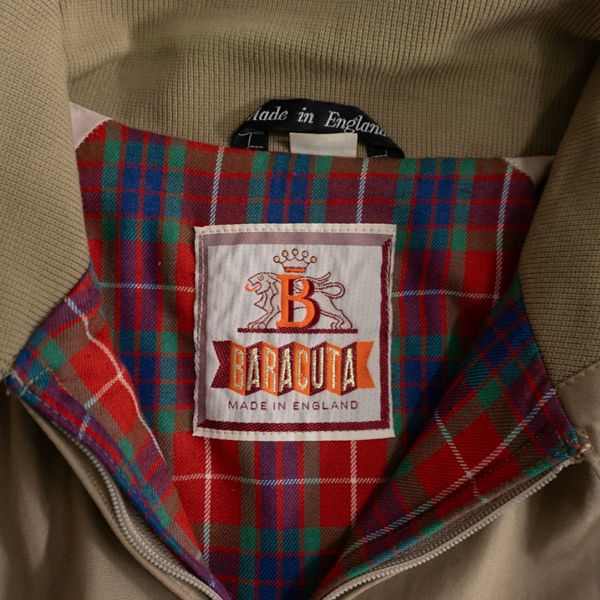 BARACUTA 90s G9 OPTI Zip Harrington Jacket Tan Size 40