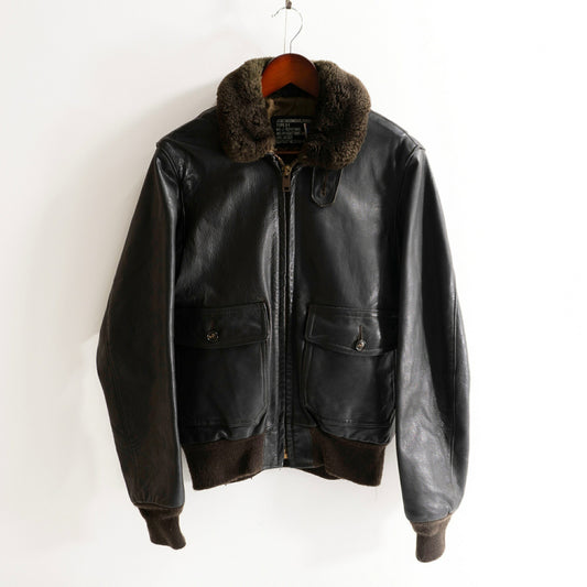 SCHOTT G-1 Leather Flight Jacket USN Style Size 38