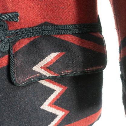 POLO RALPH LAUREN Italian Native Pattern Duffle Coat Size S