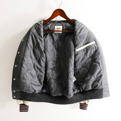 VAN JAC Leather Sleeve Jacket Size M