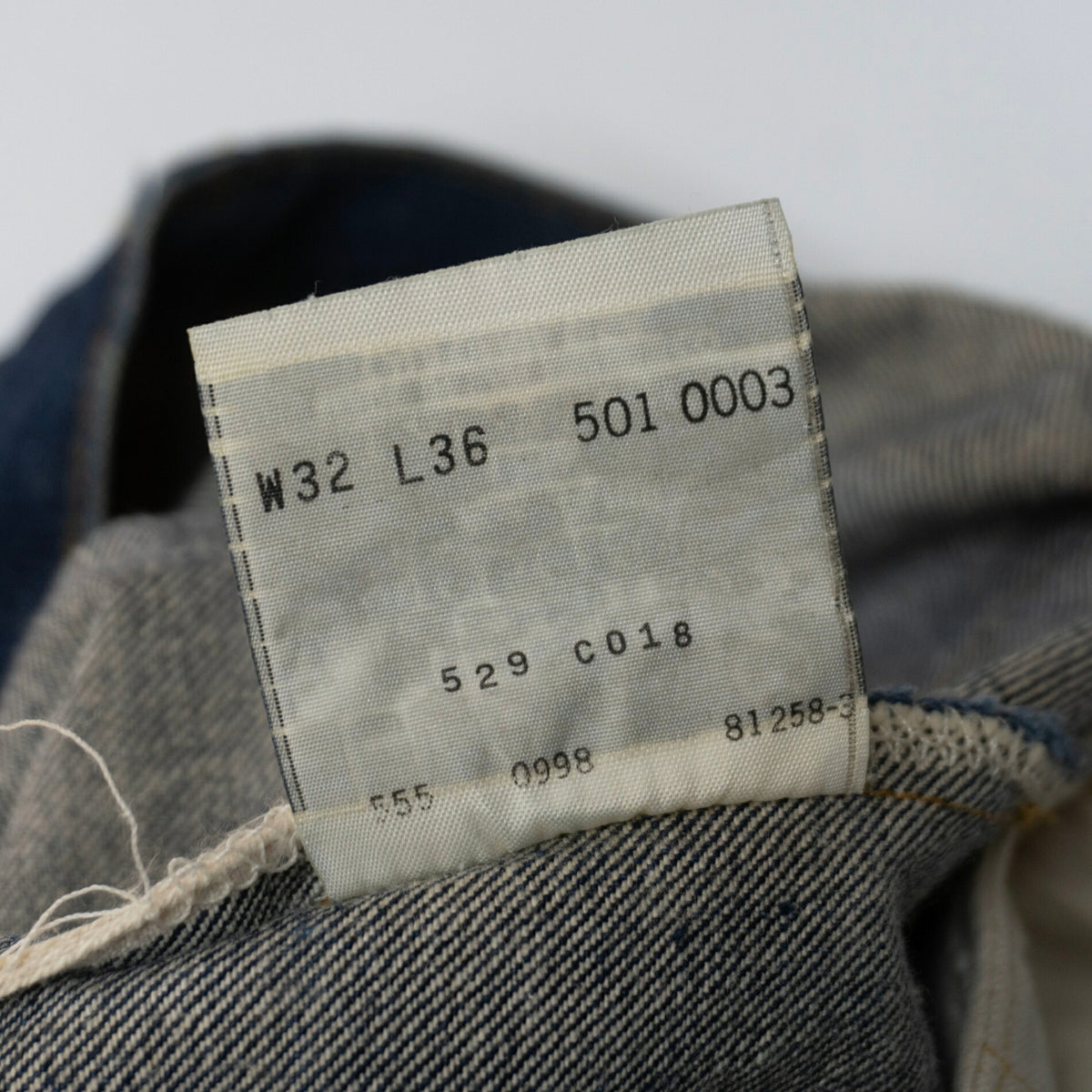 LEVI'S Valencia 501XX Big E Denim Jeans Size 32×36