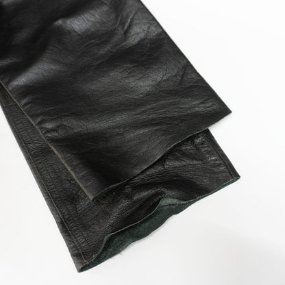 SCHOTT Black Leather Pants Size M