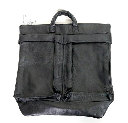 SOPHNET. 26SS Deerskin Leather Helmet Bag Black Size FREE