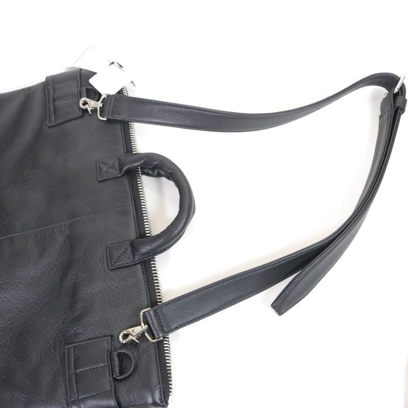 SOPHNET. 26SS Deerskin Leather Helmet Bag Black Size FREE
