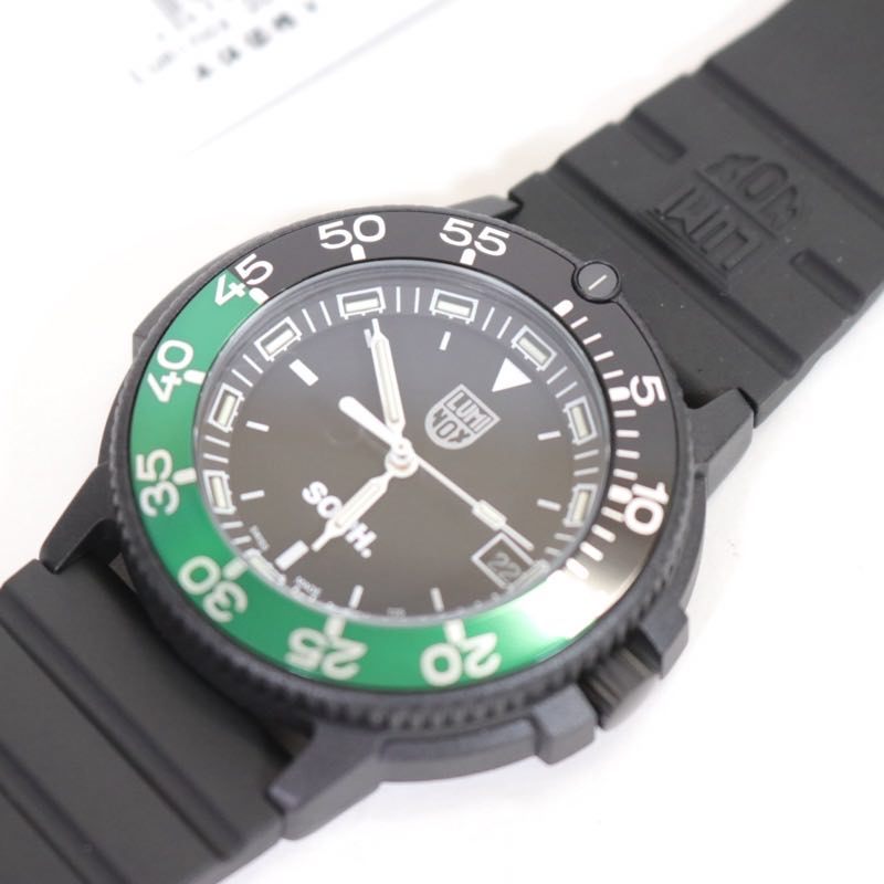 SOPHNET. x Luminox 25SS Limited Black Green Watch Size FREE