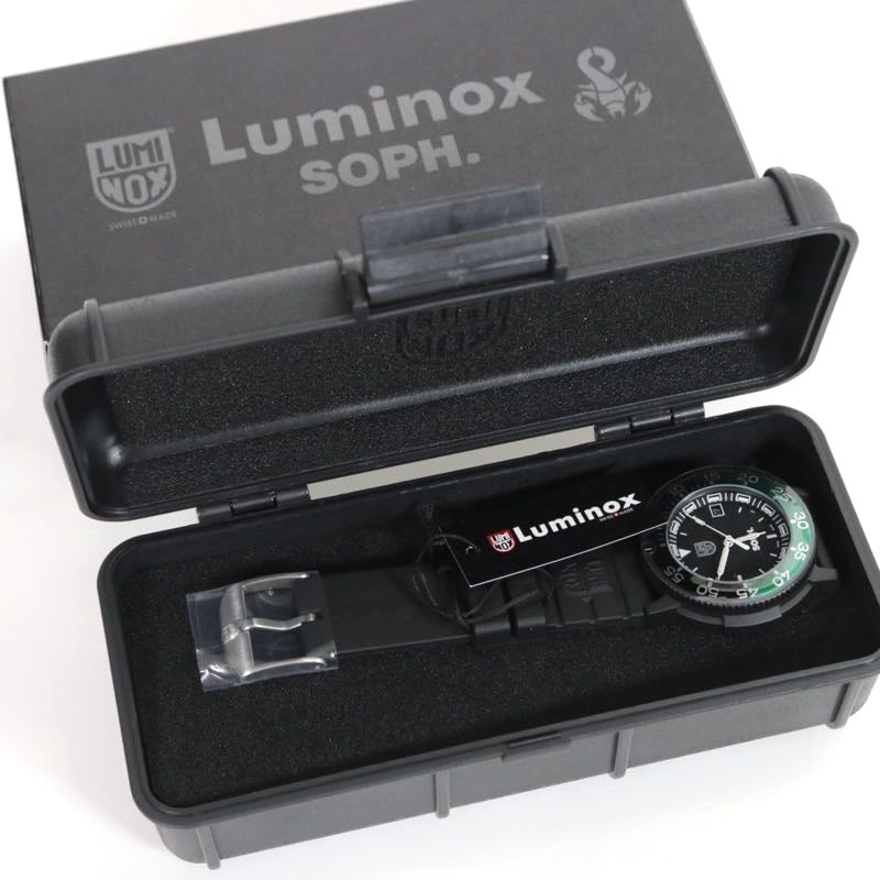 SOPHNET. x Luminox 25SS Limited Black Green Watch Size FREE