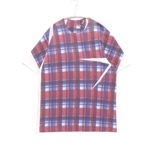 COMME des GARCONS SHIRT 25SS Tartan Print T-Shirt Size L