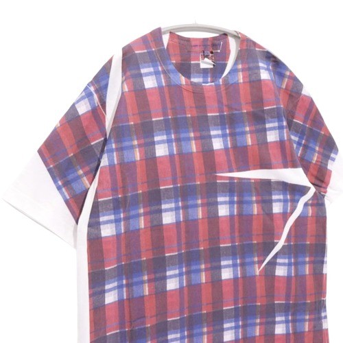COMME des GARCONS SHIRT 25SS Tartan Print T-Shirt Size L