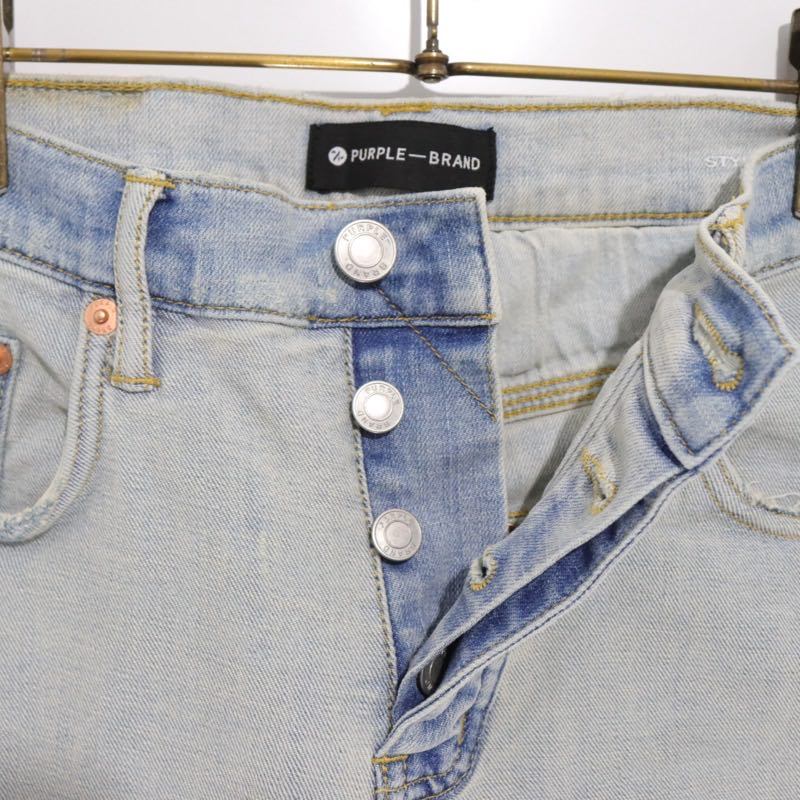 PURPLE BRAND P001 Inside-Out Effect Jeans Blue Size 30