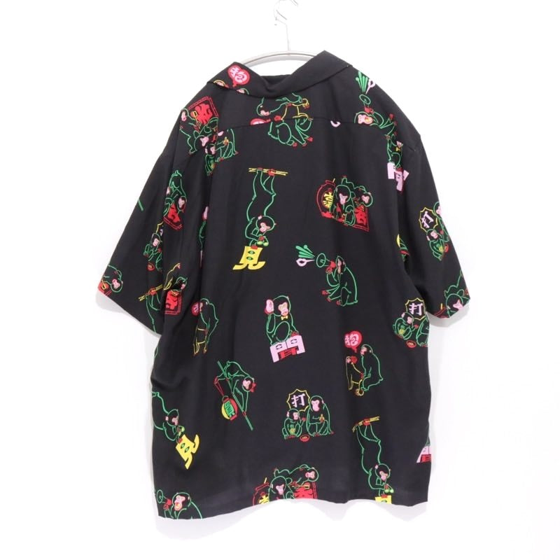 Eanbe 26SS TUITACI Monkey Print Aloha Shirt Black Size 3
