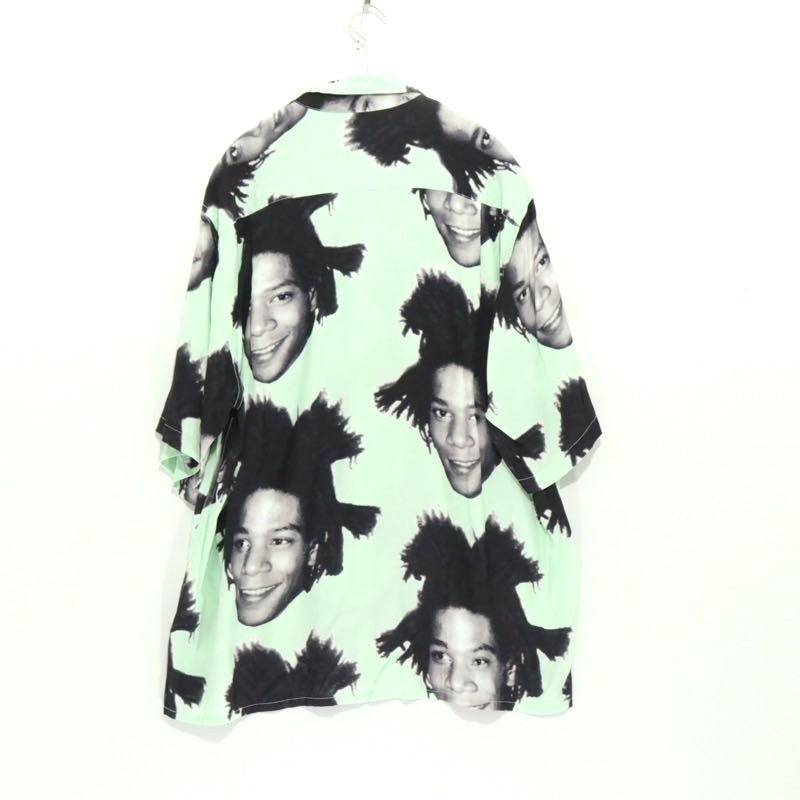 WACKO MARIA Basquiat All-Over Print Shirt Green Size M