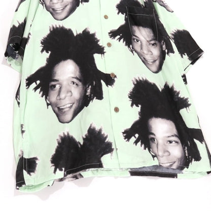 WACKO MARIA Basquiat All-Over Print Shirt Green Size M