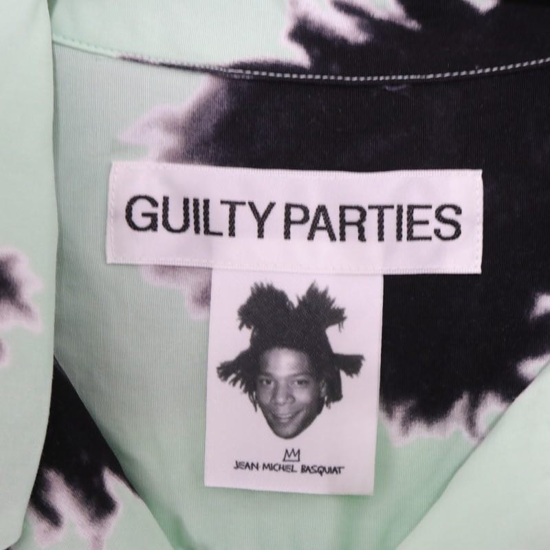 WACKO MARIA Basquiat All-Over Print Shirt Green Size M
