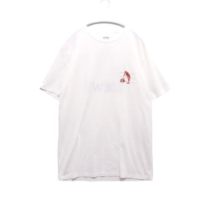 LOEWE 19AW William De Morgan Frog Print T-Shirt White Size M