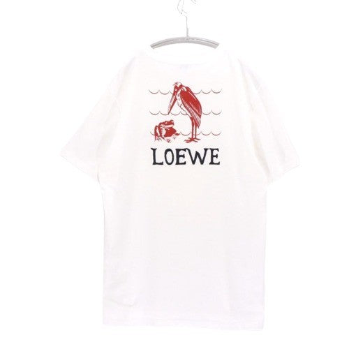 LOEWE 19AW William De Morgan Frog Print T-Shirt White Size M