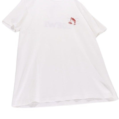 LOEWE 19AW William De Morgan Frog Print T-Shirt White Size M