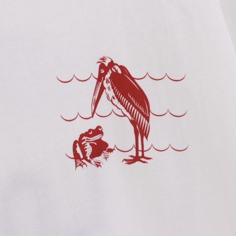 LOEWE 19AW William De Morgan Frog Print T-Shirt White Size M