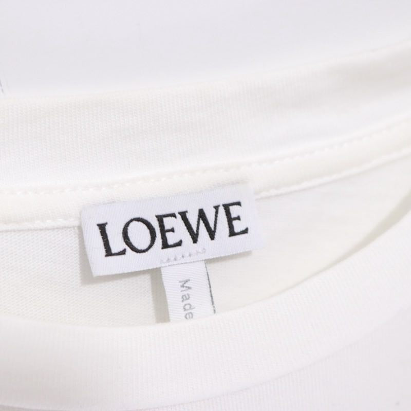 LOEWE 19AW William De Morgan Frog Print T-Shirt White Size M