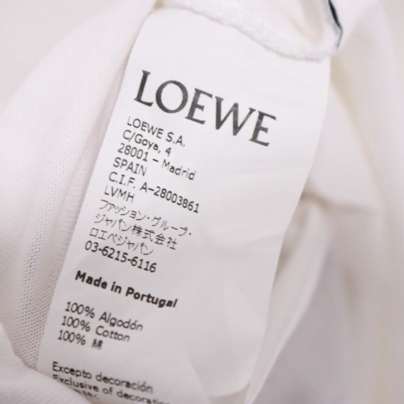 LOEWE 19AW William De Morgan Frog Print T-Shirt White Size M