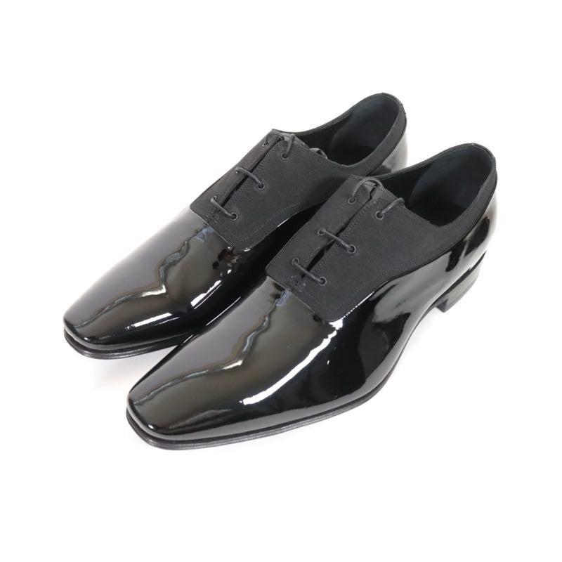 Dior HOMME Vernis Ottoman Patent Shoes Black Size 27.0cm