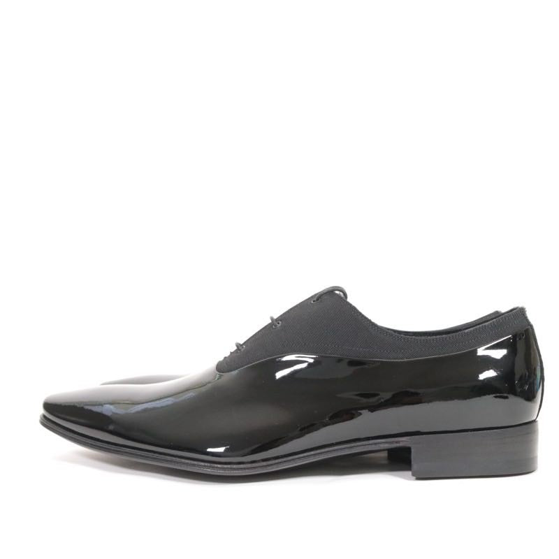 Dior HOMME Vernis Ottoman Patent Shoes Black Size 27.0cm