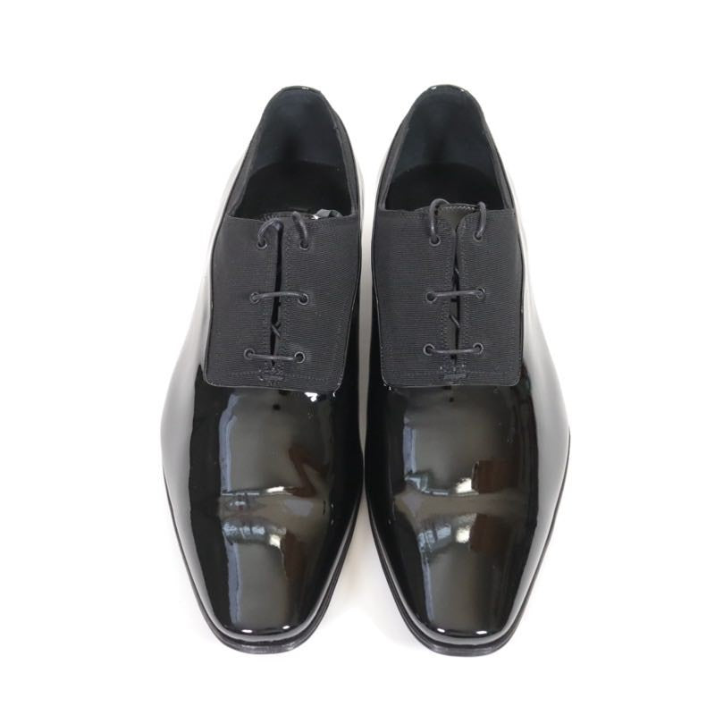 Dior HOMME Vernis Ottoman Patent Shoes Black Size 27.0cm