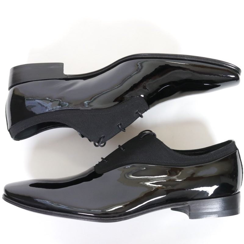 Dior HOMME Vernis Ottoman Patent Shoes Black Size 27.0cm