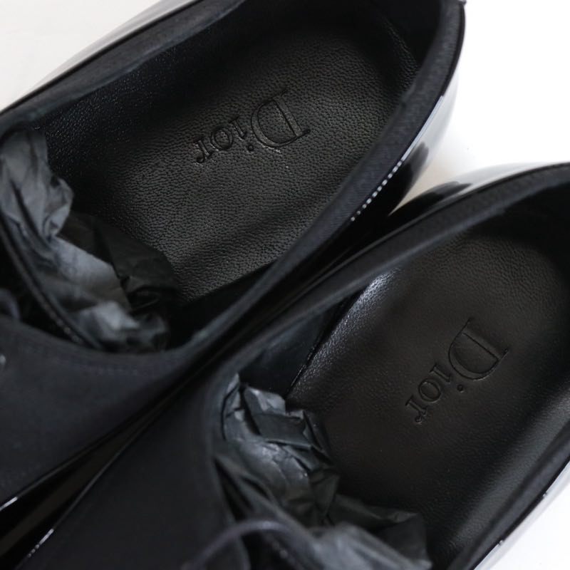 Dior HOMME Vernis Ottoman Patent Shoes Black Size 27.0cm