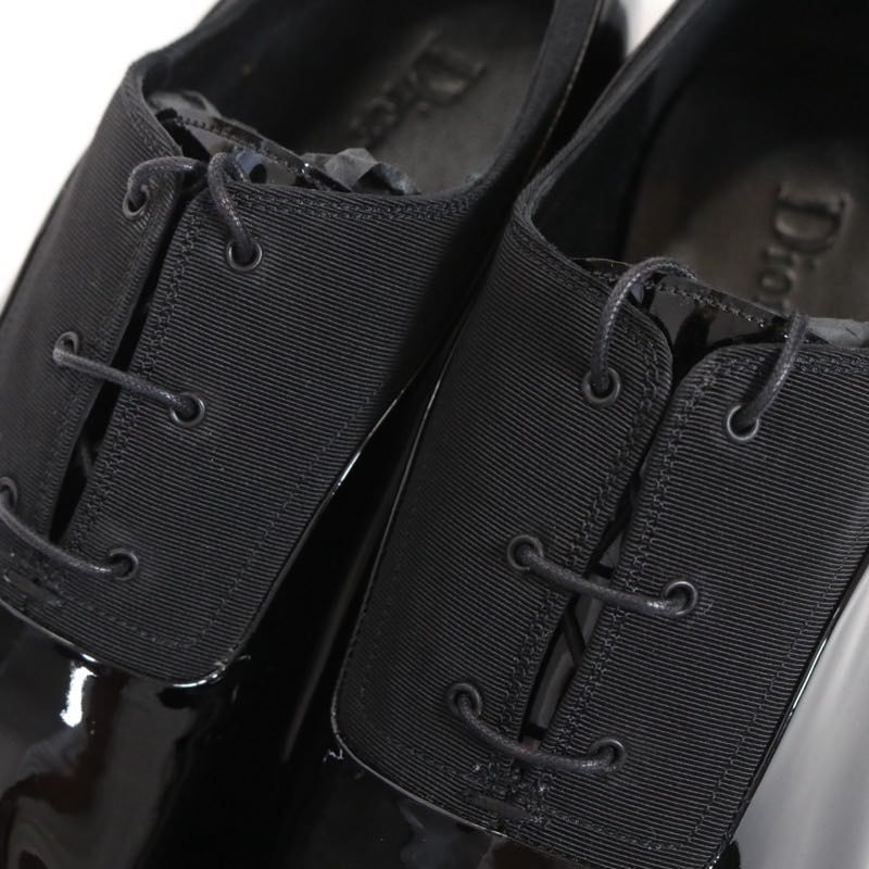 Dior HOMME Vernis Ottoman Patent Shoes Black Size 27.0cm