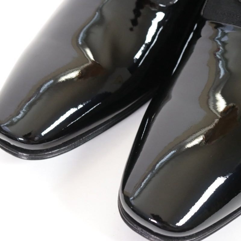 Dior HOMME Vernis Ottoman Patent Shoes Black Size 27.0cm
