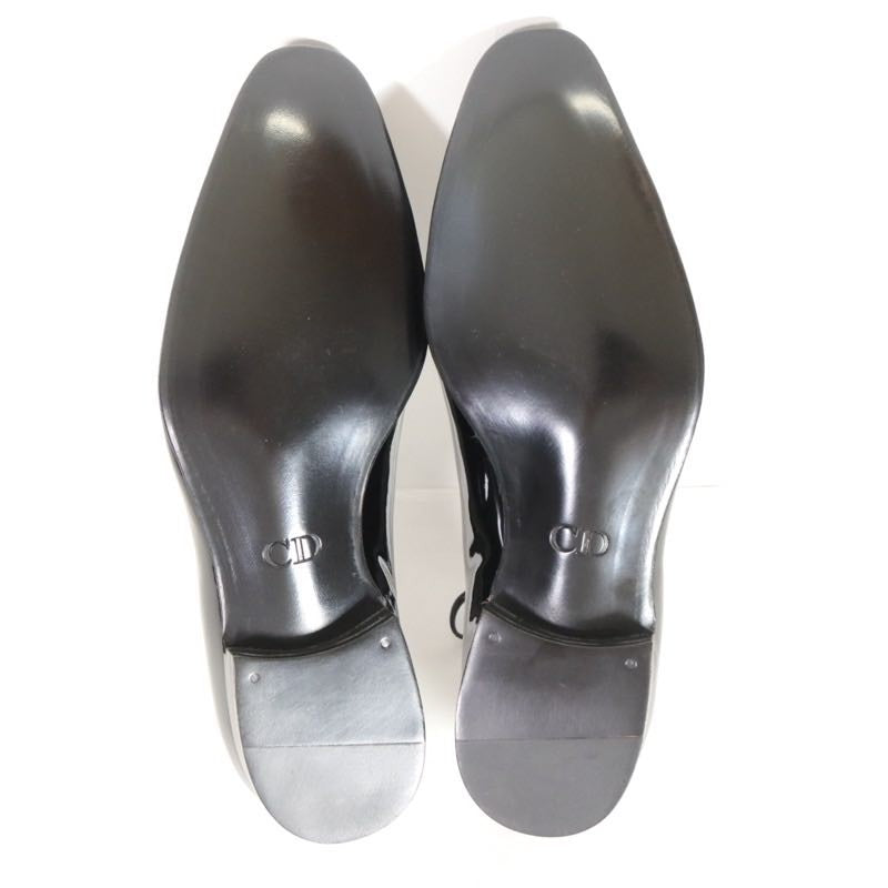 Dior HOMME Vernis Ottoman Patent Shoes Black Size 27.0cm