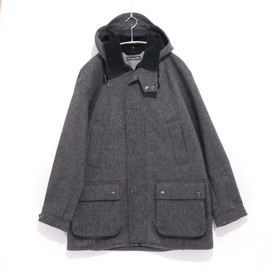 International Gallery BEAMS Hooded Hunting Coat Gray Size XL