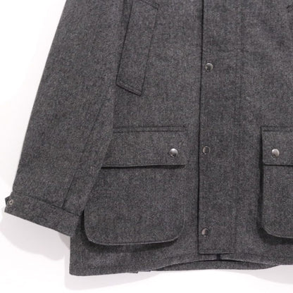 International Gallery BEAMS Hooded Hunting Coat Gray Size XL