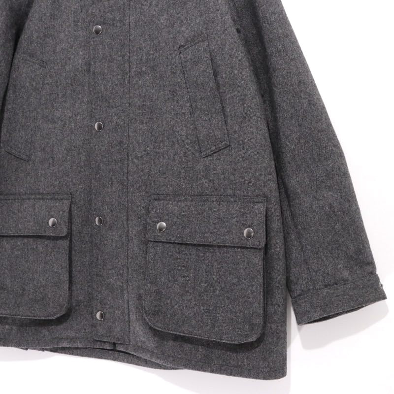 International Gallery BEAMS Hooded Hunting Coat Gray Size XL