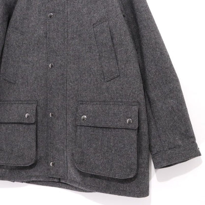 International Gallery BEAMS Hooded Hunting Coat Gray Size XL