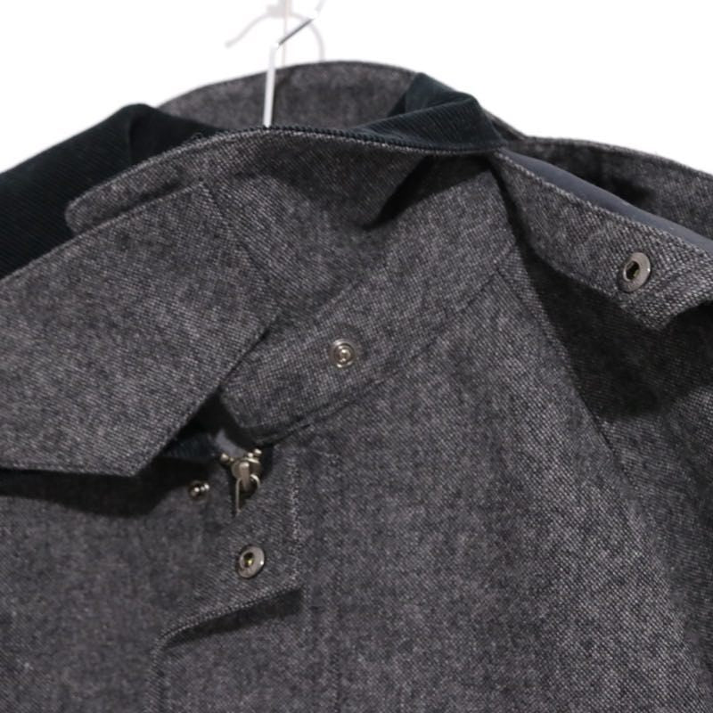 International Gallery BEAMS Hooded Hunting Coat Gray Size XL