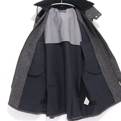 International Gallery BEAMS Hooded Hunting Coat Gray Size XL