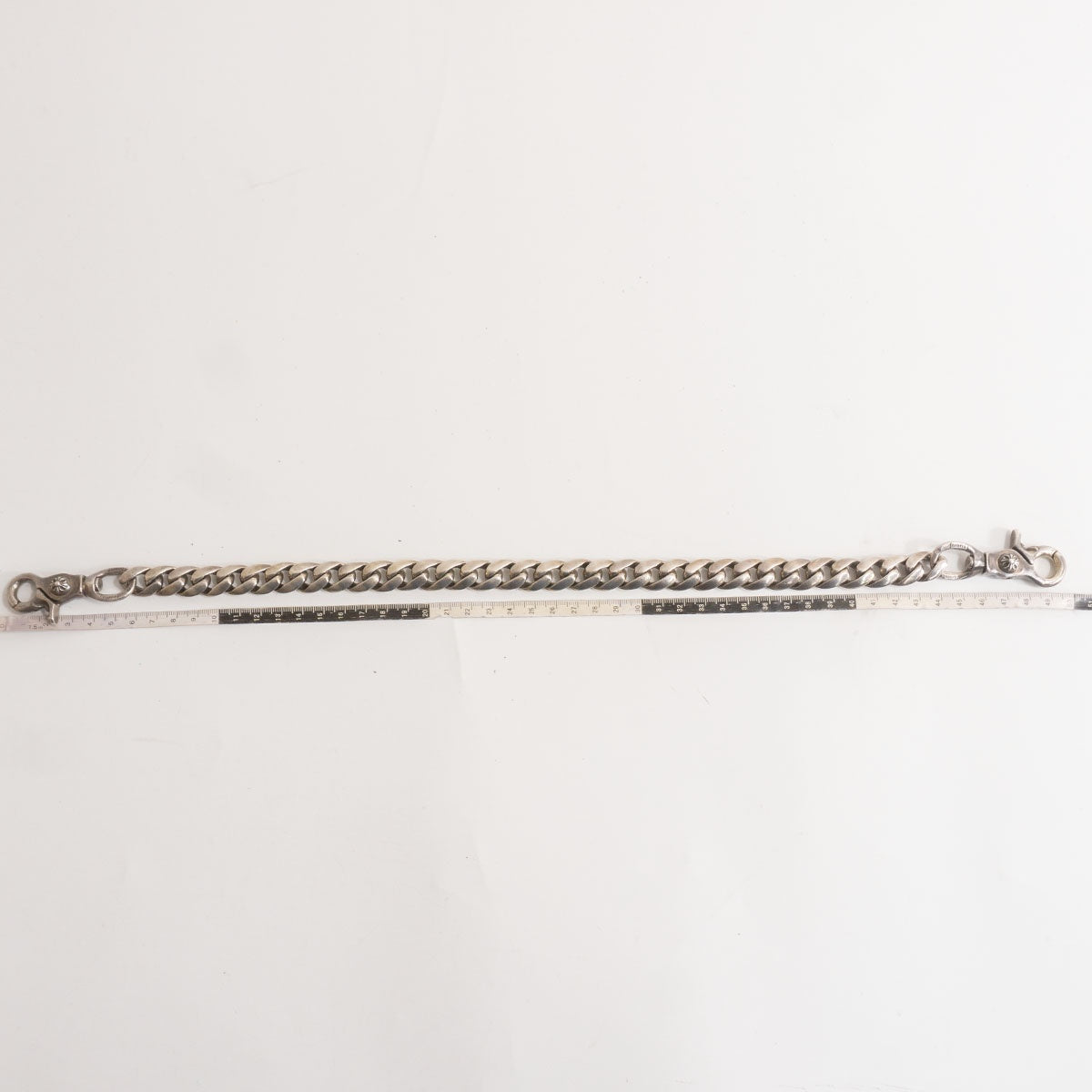CHROME HEARTS CLASSIC LONG-T 2-Clip Long Silver Wallet Chain