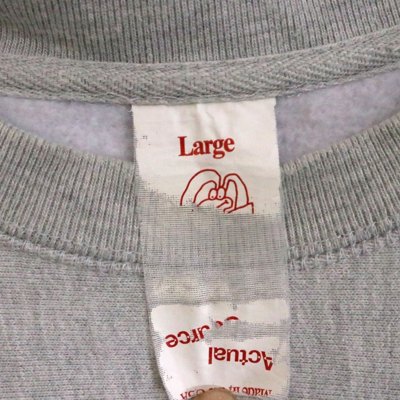 ACTUAL SOURCE 21AW Book Makers Sweatshirt Gray Size L