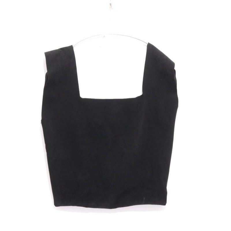 stein 20AW Black Faux Suede Fake Leather Tote Bag Size FREE