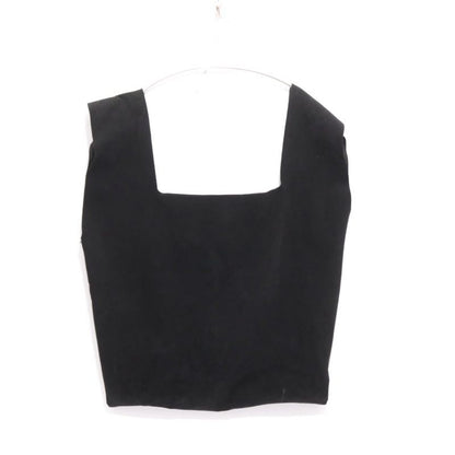 stein 20AW Black Faux Suede Fake Leather Tote Bag Size FREE
