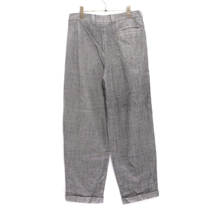 EURO VINTAGE 70s 80s Gray Blue Stripe 3-Pleat Slacks