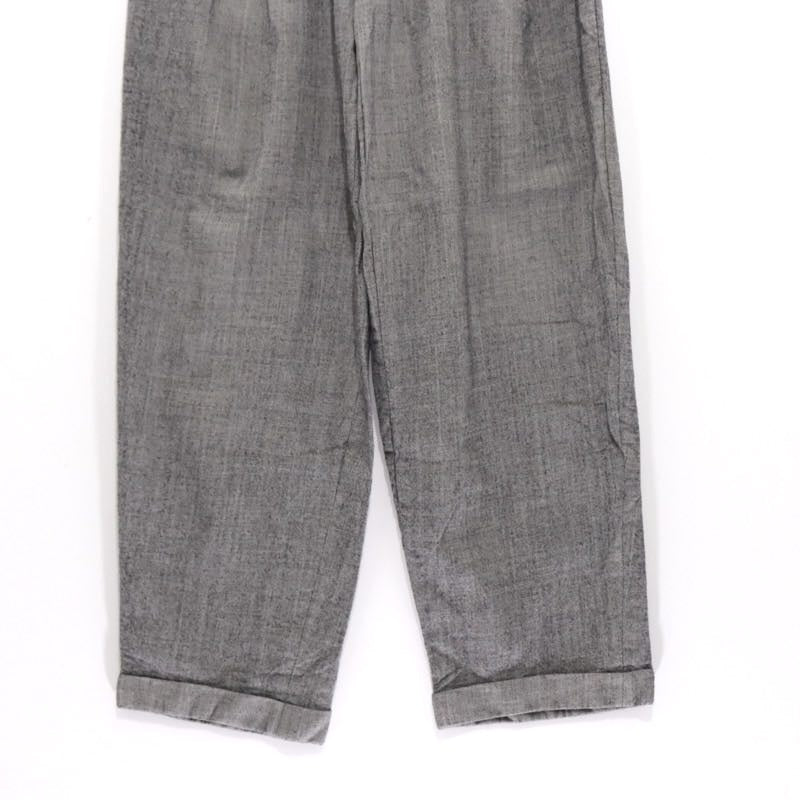 EURO VINTAGE 70s 80s Gray Blue Stripe 3-Pleat Slacks