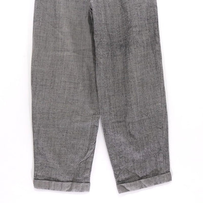 EURO VINTAGE 70s 80s Gray Blue Stripe 3-Pleat Slacks