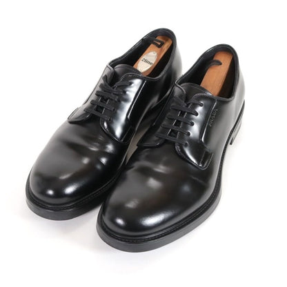PRADA Black Leather Plain Derby Shoes DNC115 Size 28.0cm