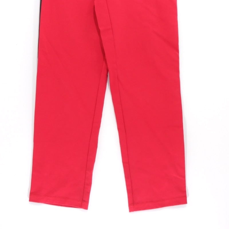 BALENCIAGA 19AW Red Sideline Bonded Track Pants Sweatpants Size 36